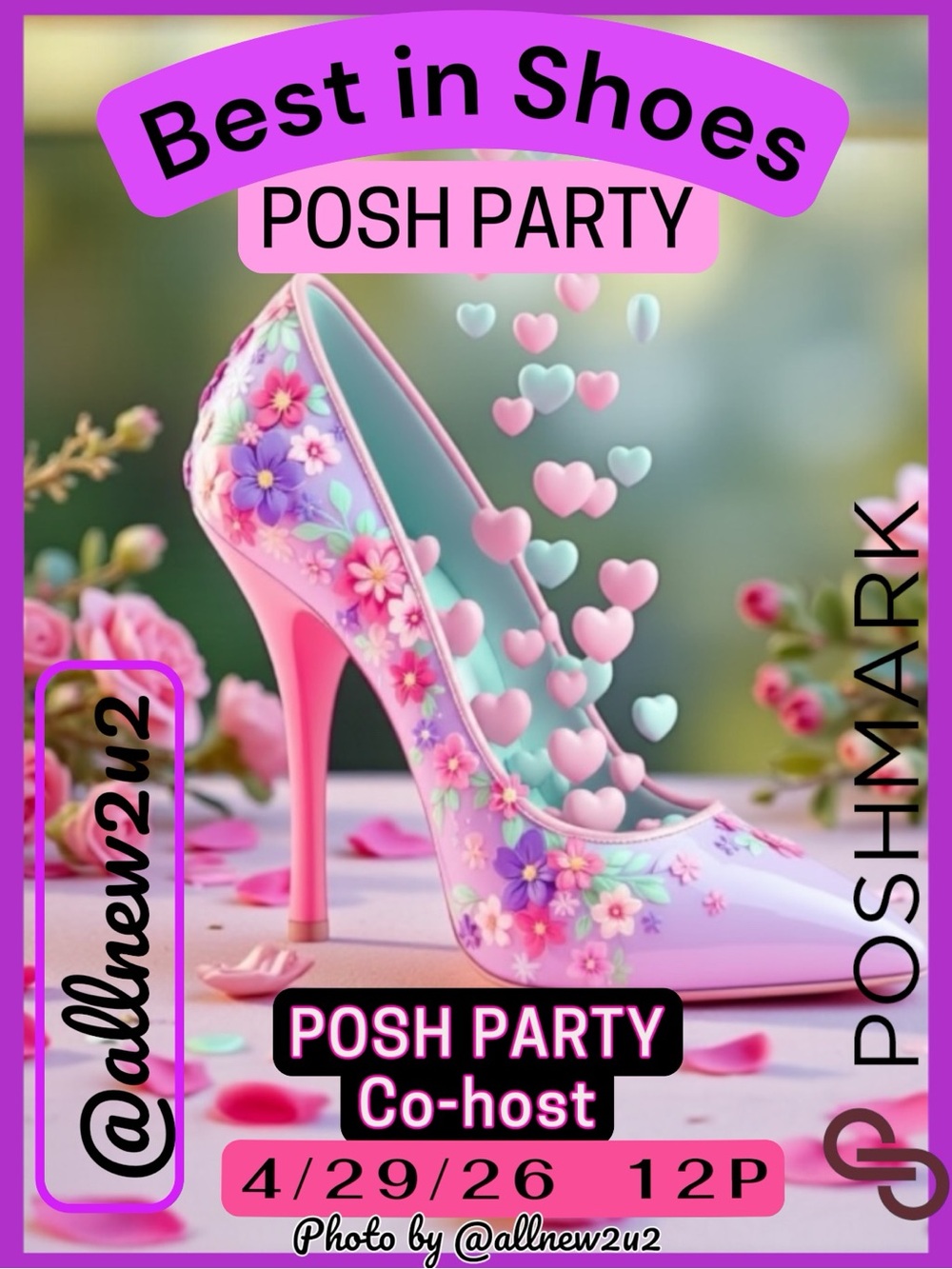 Awesome teamwork! Picks are up! Link below👇Best in Shoes Posh Party 4/29 12P